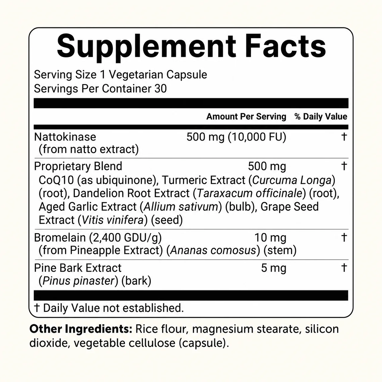 Nattokinase 10,000 FU Clinical Strength