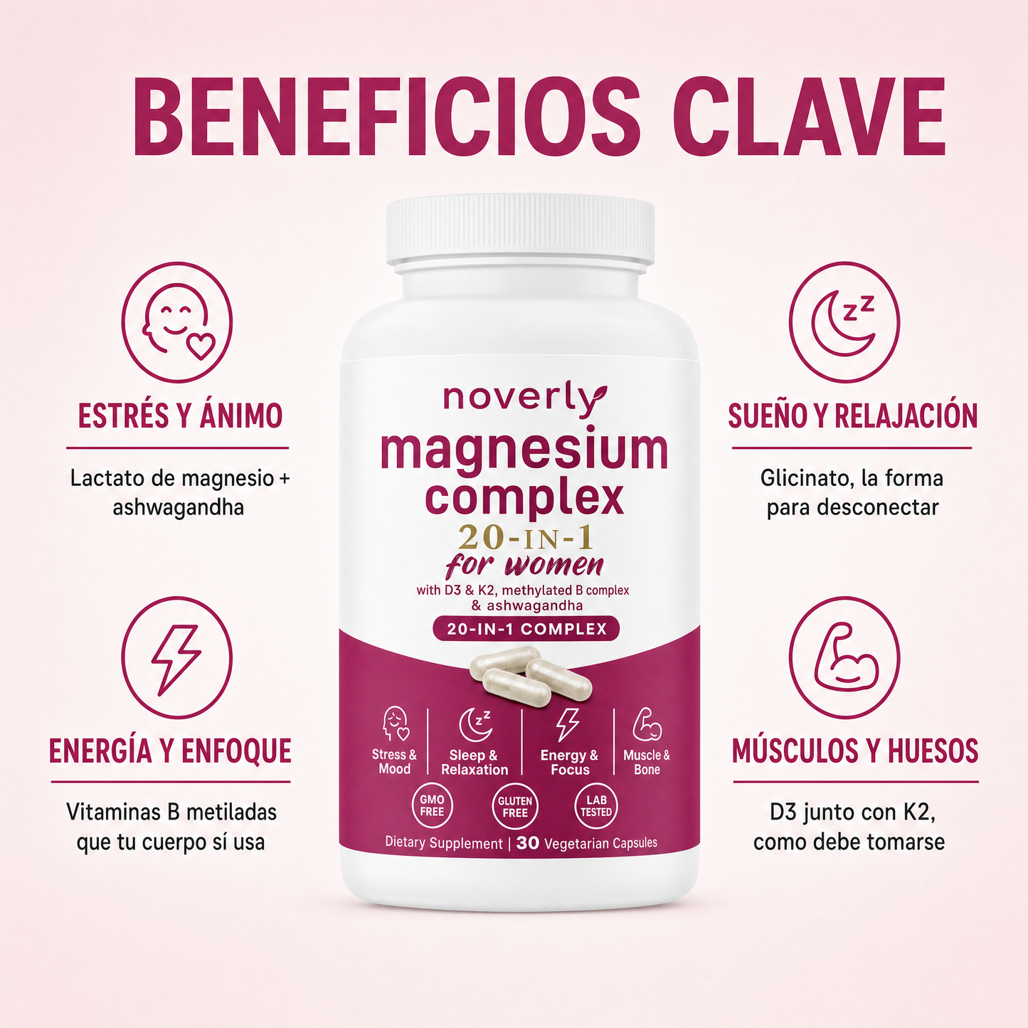 Complejo de magnesio para mujeres