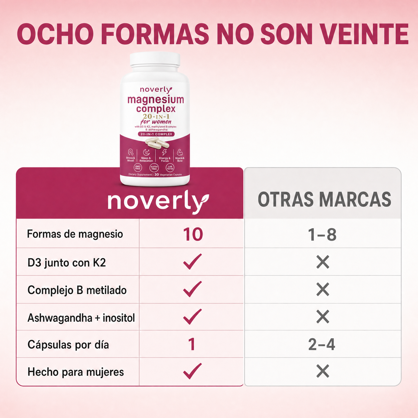 Complejo de magnesio para mujeres