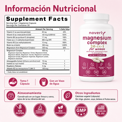 Complejo de magnesio para mujeres