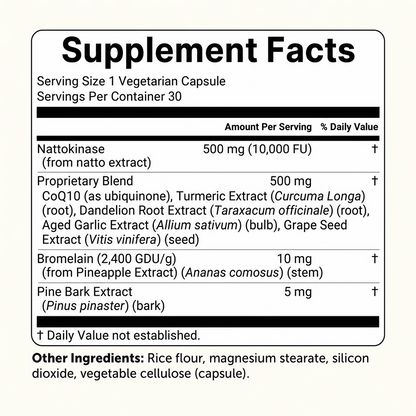 Nattokinase 10,000 FU Clinical Strength