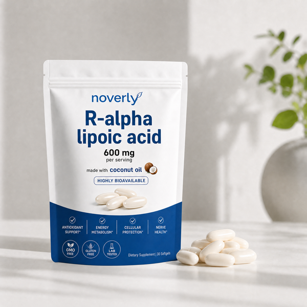 Noverly R-Alpha Lipoic Acid — 600mg Pure R-Form Softgels