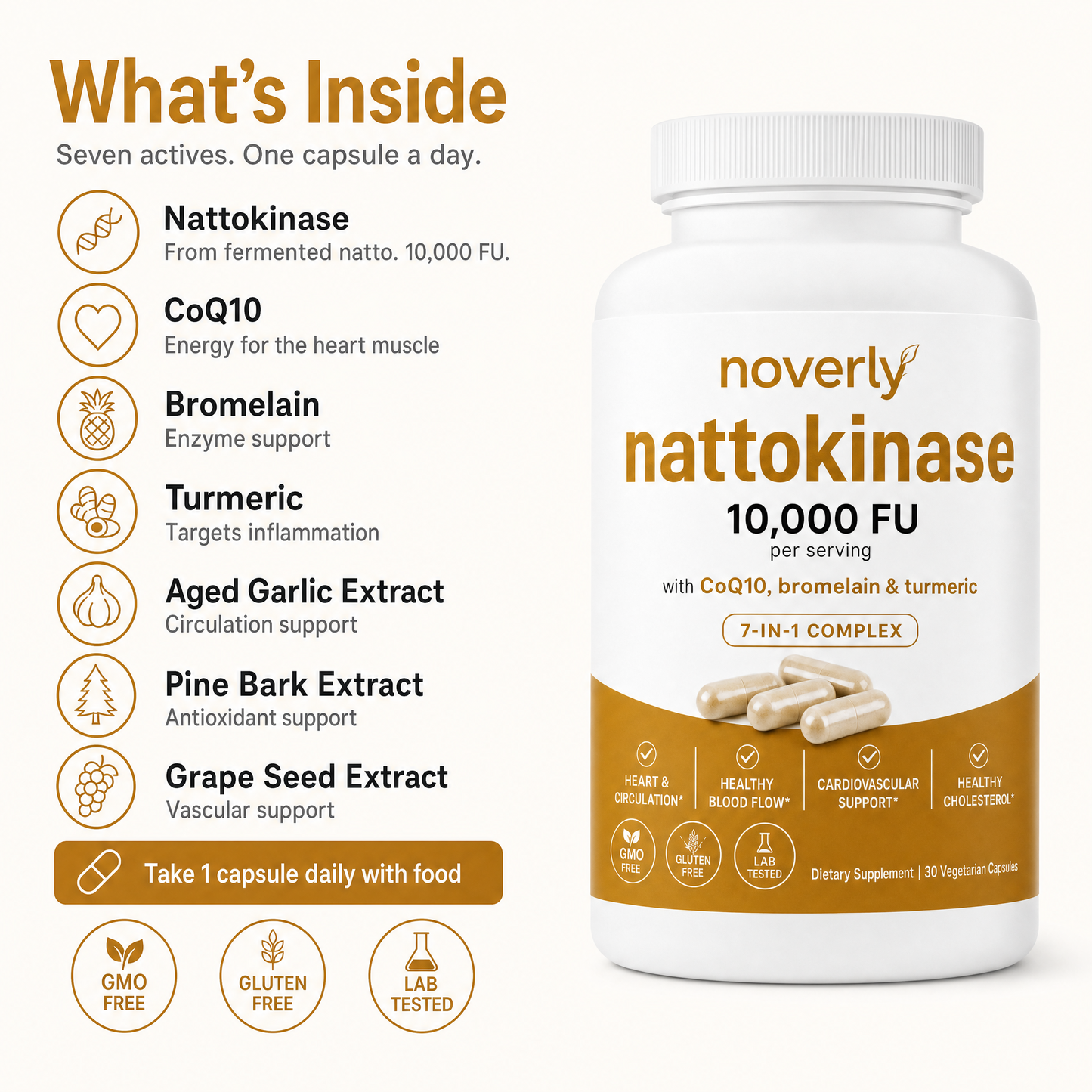 Nattokinase 10,000 FU Clinical Strength