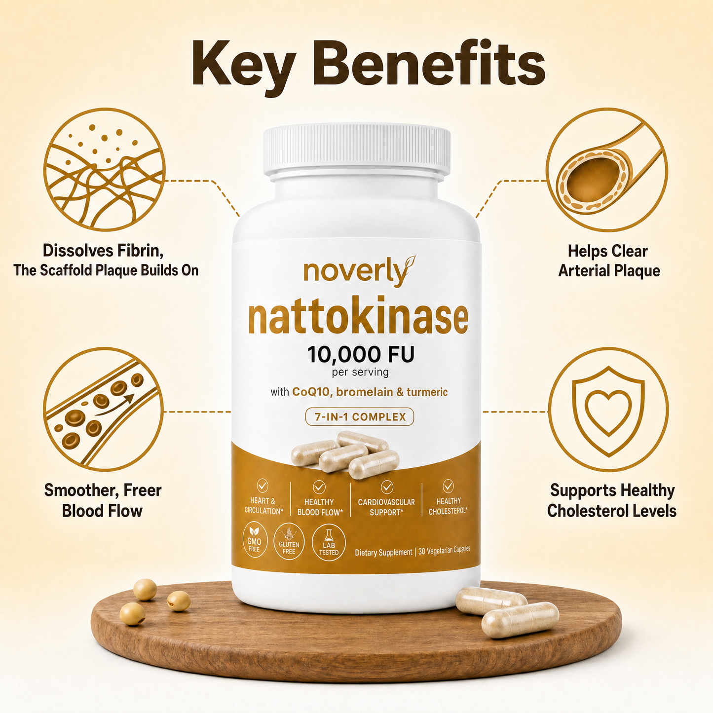 Nattokinase 10,000 FU Clinical Strength