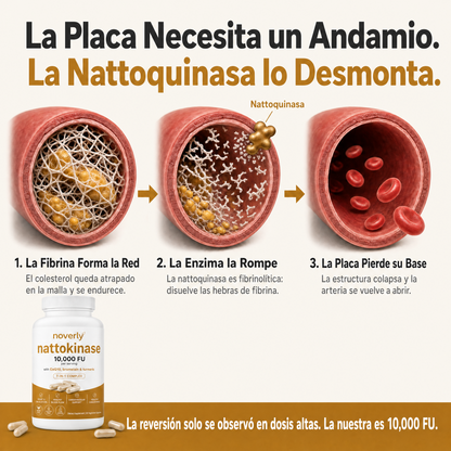 Nattoquinasa 10,000 FU Dosis Clínica