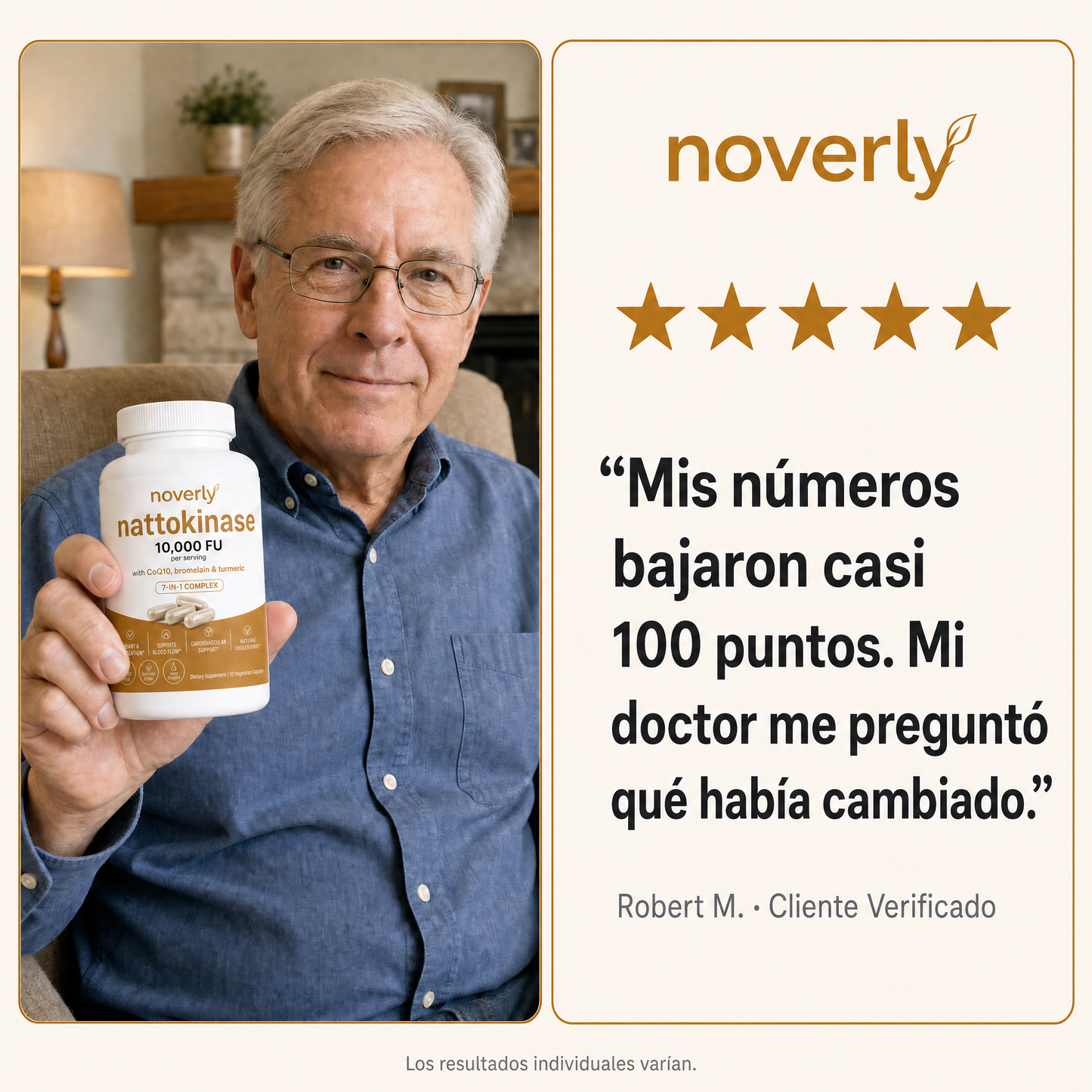 Nattoquinasa 10,000 FU Dosis Clínica