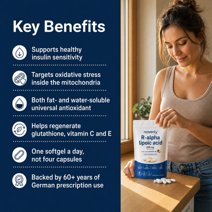 R-Alpha Lipoic Acid — 600mg Pure R-Form Softgels