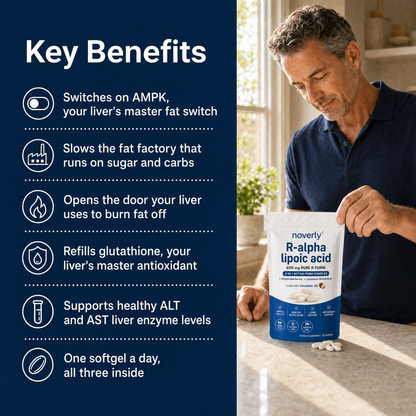 Key benefits - AMPK liver fat switch and glutathione