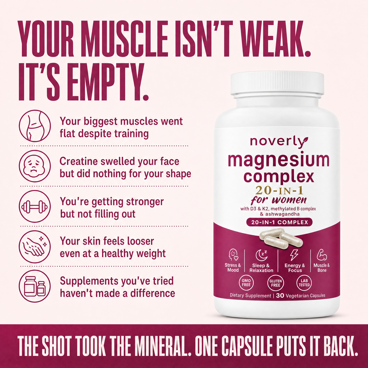 Your muscle isn't weak. It's empty.