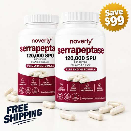 Noverly Serrapeptase 120,000 SPU 2-pack - Save 