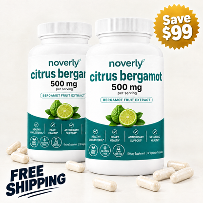 Max Potency Citrus Bergamot 500 mg — Cholesterol Support - 2 Pack